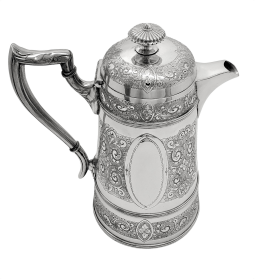 Extra Large Elaborate Jug  English Silver Plate c.1865