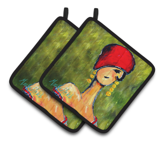 Lady Aziline Pair of Pot Holders