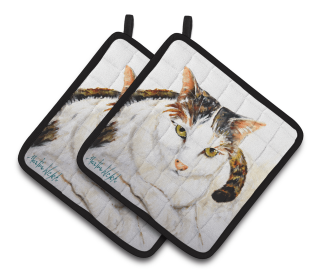 Lanie Cat Pair of Pot Holders