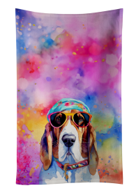 Basset Hound Hippie Dawg Kitchen Towel