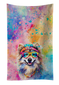 Keeshond Hippie Dawg Kitchen Towel