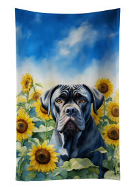 Cane Corso in Sunflowers Kitchen Towel