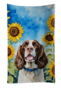 English Springer Spaniel in Sunflowers Kitchen Towel