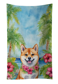 Shiba Inu Luau Kitchen Towel