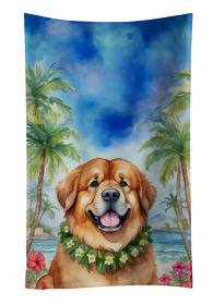 Tibetan Mastiff Luau Kitchen Towel