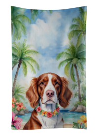 Welsh Springer Spaniel Luau Kitchen Towel