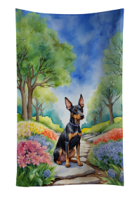 Manchester Terrier Spring Path Kitchen Towel