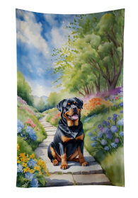 Rottweiler Spring Path Kitchen Towel