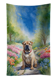 Shar Pei Spring Path Kitchen Towel