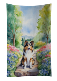 Sheltie Spring Path Kitchen Towel