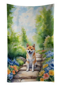 Shiba Inu Spring Path Kitchen Towel