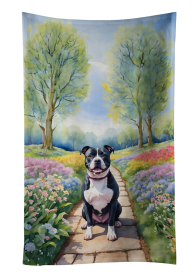 Staffordshire Bull Terrier Spring Path Kitchen Towel