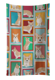 Lots of Fawn Cardigan Corgi Kitchen Towel