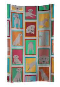 Lots of Grey Labrador Retriever Kitchen Towel