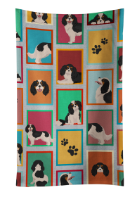 Lots of Tricolor Cavalier Spaniel Kitchen Towel