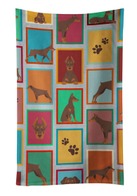 Lots of Red Doberman Pinscher Kitchen Towel