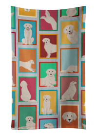 Lots of Cream Golden Retriever Kitchen Towel