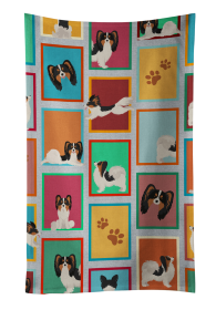 Lots of Tricolor Papillon Kitchen Towel