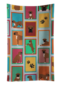 Lots of Black Face Boxer Kitchen Towel