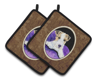 Fox Terrier Pair of Pot Holders