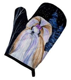 Starry Night Shih Tzu Oven Mitt