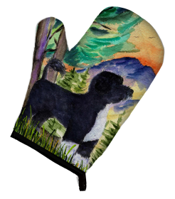 Portuguese Water Dog Oven Mitt (size: 8.5 x 12)