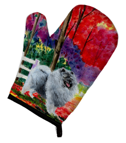 Keeshond Oven Mitt (size: 8.5 x 12)