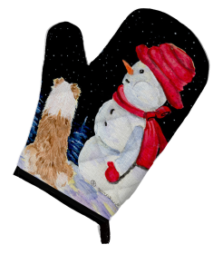 Australian Shepherd Oven Mitt (size: 8.5 x 12)