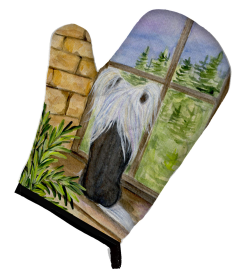 Chinese Crested Oven Mitt (size: 8.5 x 12)